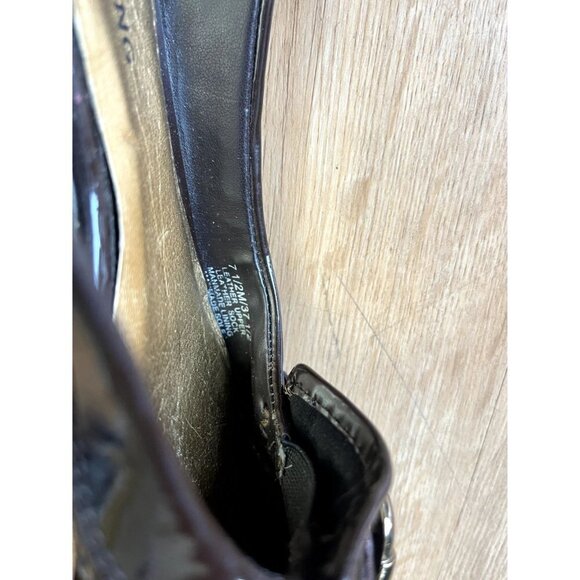 Arturo Chiang Yellow & Brown Snakeskin Flat Shoes 7.5 - Picture 12 of 13